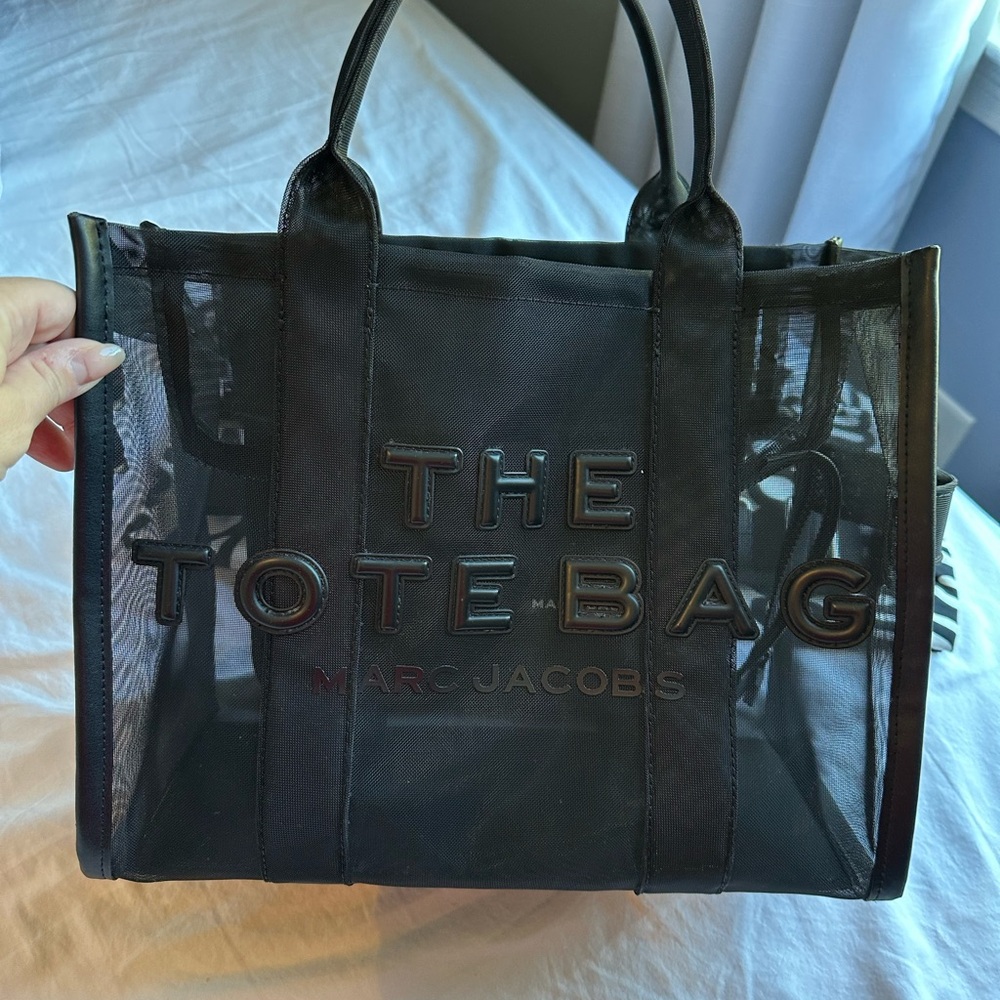 Marc Jacobs Black Transparent Tote